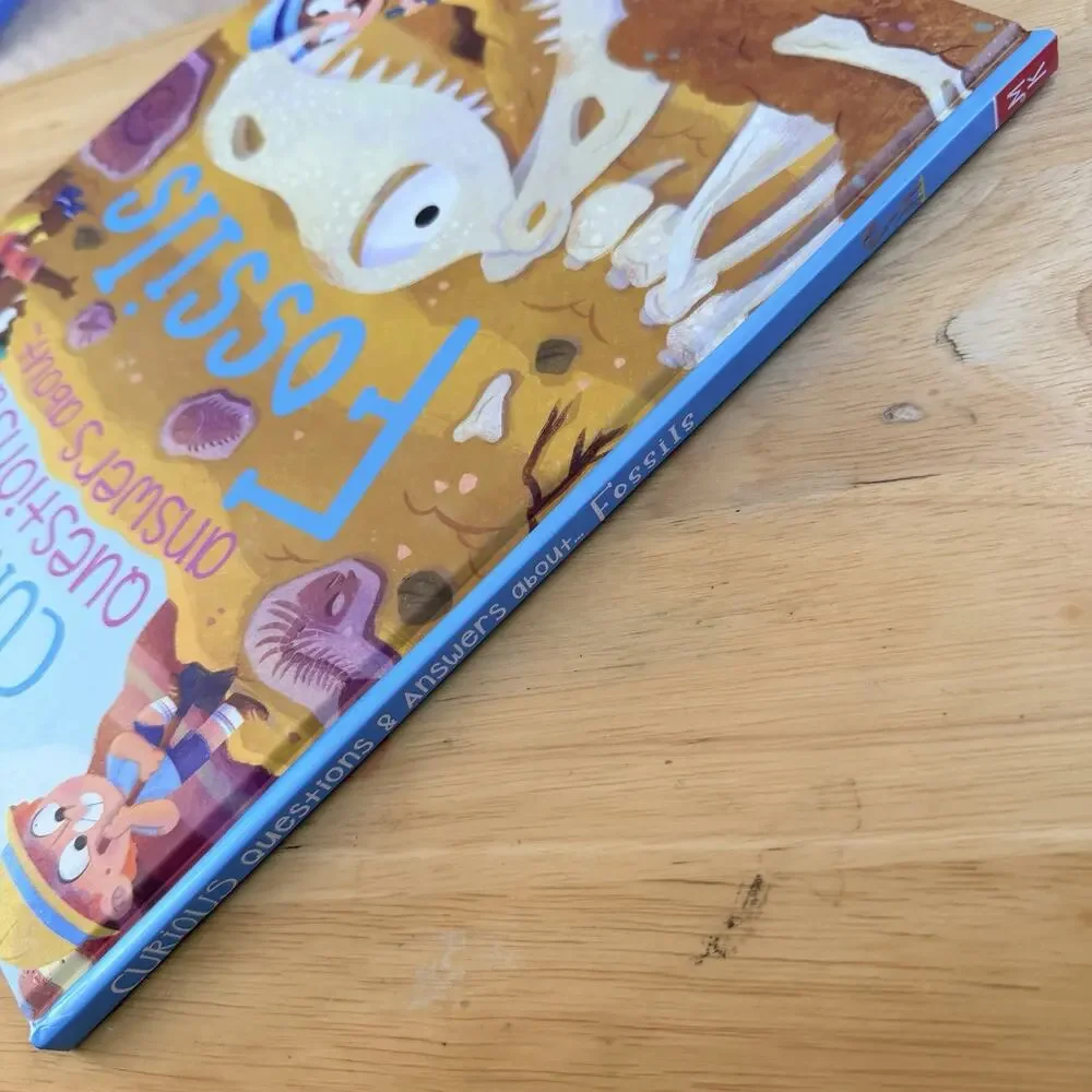 Curious Questions and Answers About Fossils by Phillip Steele Hardcover Book New